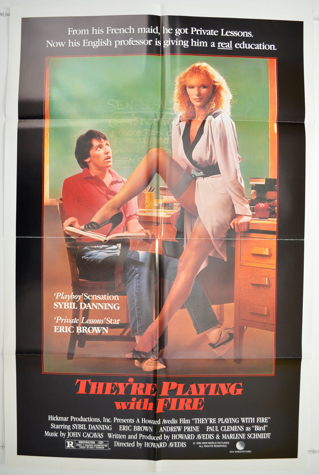 They're Playing With Fire  Original One Sheet Poster - Film Poster - Movie Poster 