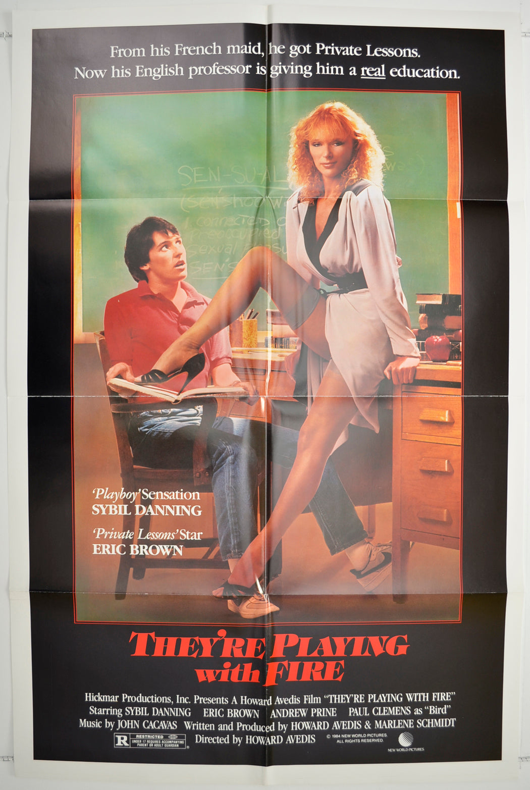 They're Playing With Fire  Original One Sheet Poster - Film Poster - Movie Poster 