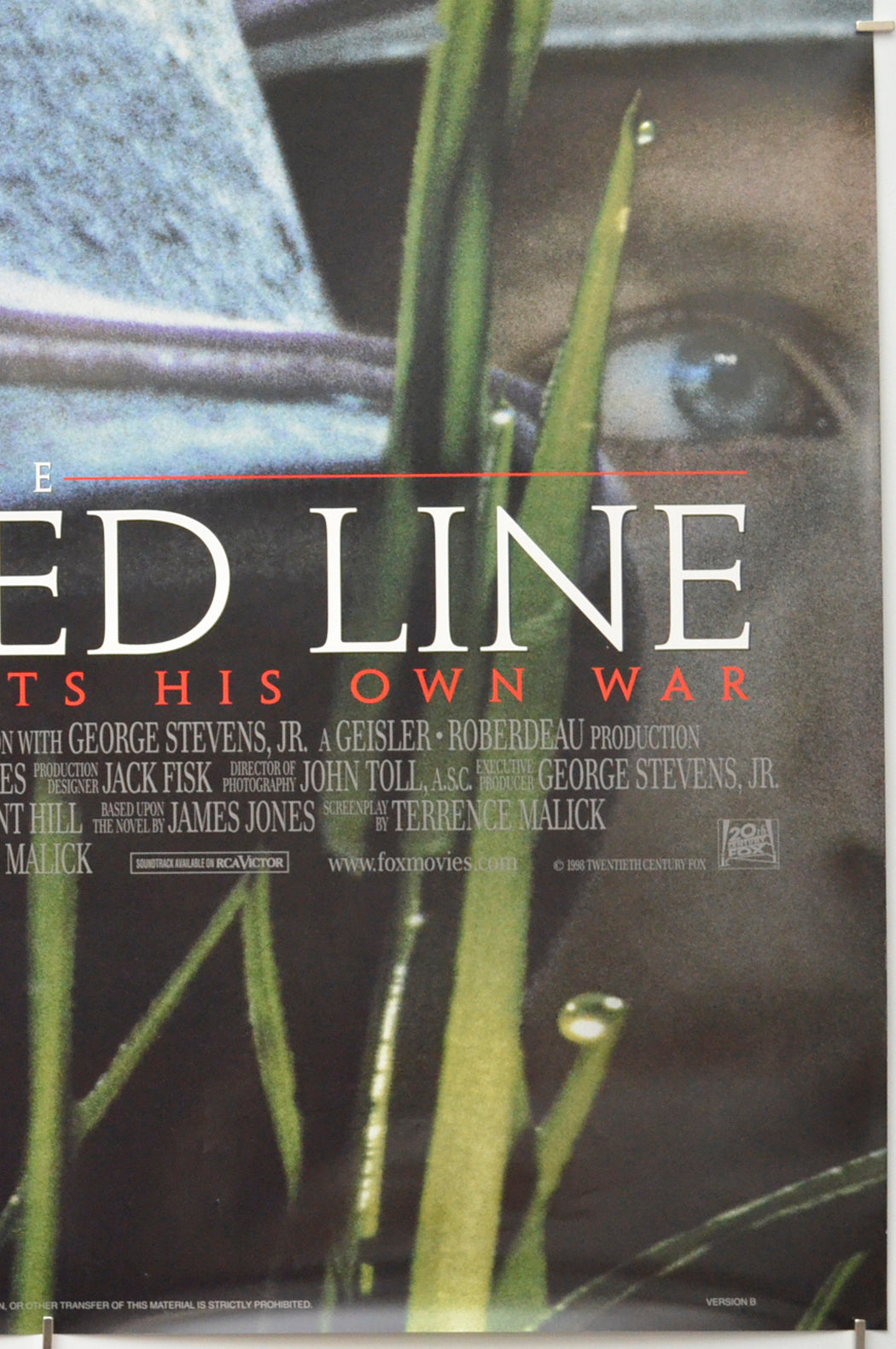 THE THIN RED LINE (Bottom Right) Cinema One Sheet Movie Poster 