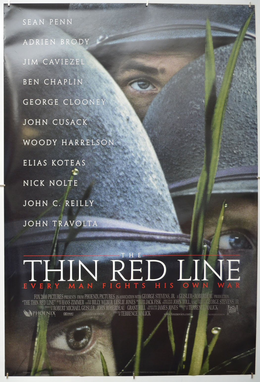 The Thin Red Line  Original One Sheet Poster - Film Poster - Movie Poster