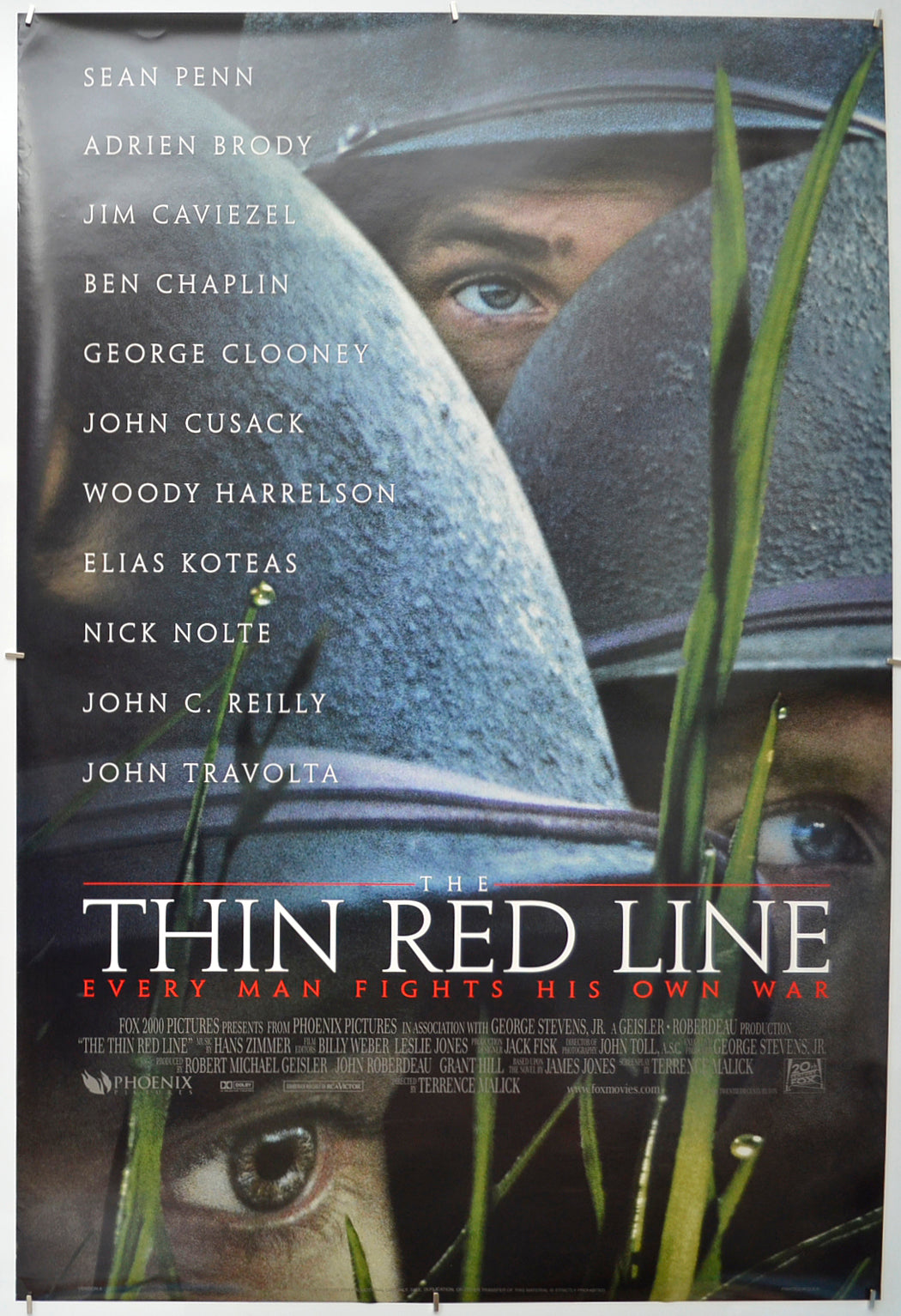 The Thin Red Line - Original One Sheet Poster - Film Poster - Movie Poster