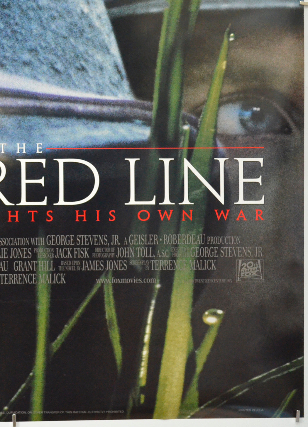 THE THIN RED LINE (Bottom Right) Cinema One Sheet Movie Poster 