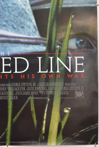 THE THIN RED LINE (Bottom Right) Cinema One Sheet Movie Poster 