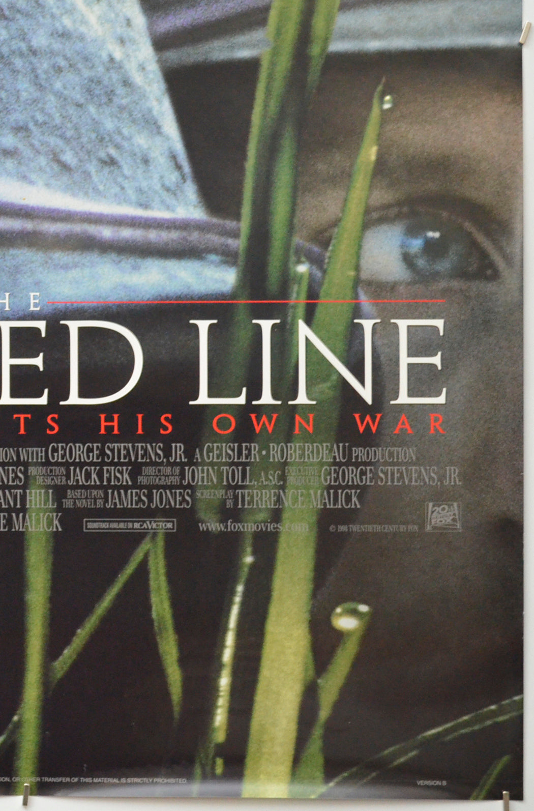 THE THIN RED LINE (Bottom Right) Cinema One Sheet Movie Poster 