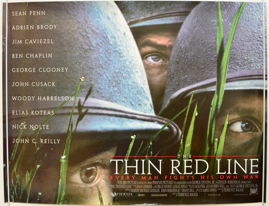 The Thin Red Line Original Quad Poster - Film Poster - Movie Poster  