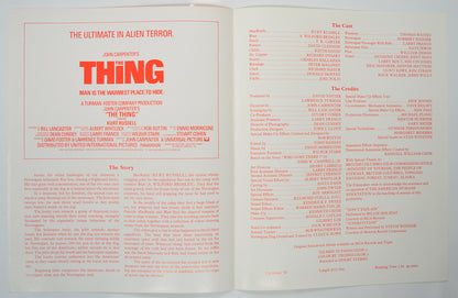 THE THING Cinema Exhibitors Press Synopsis Credits Booklet - INSIDE 