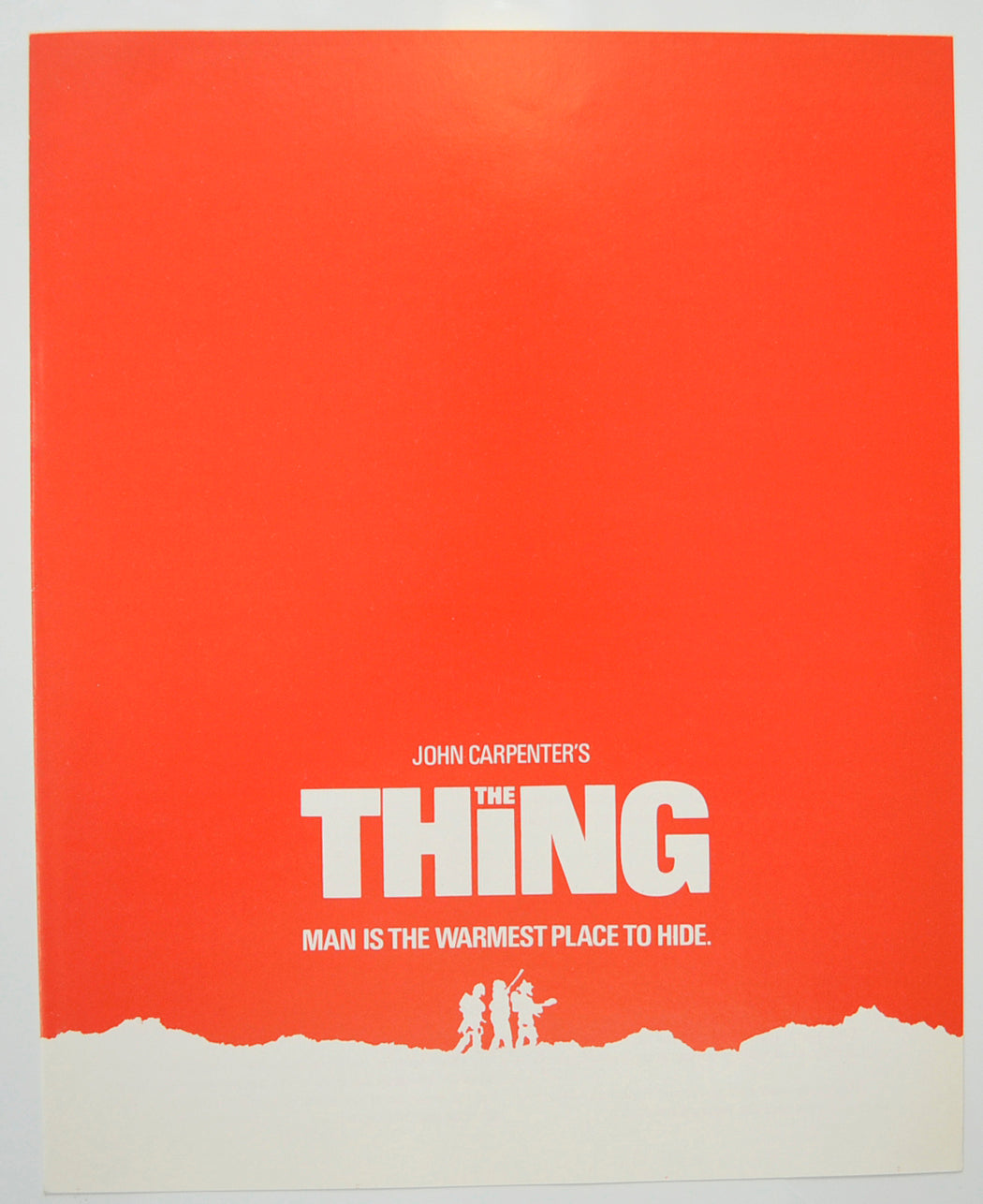 The Thing Original Cinema Exhibitors Press Synopsis / Credits Booklet (UK)