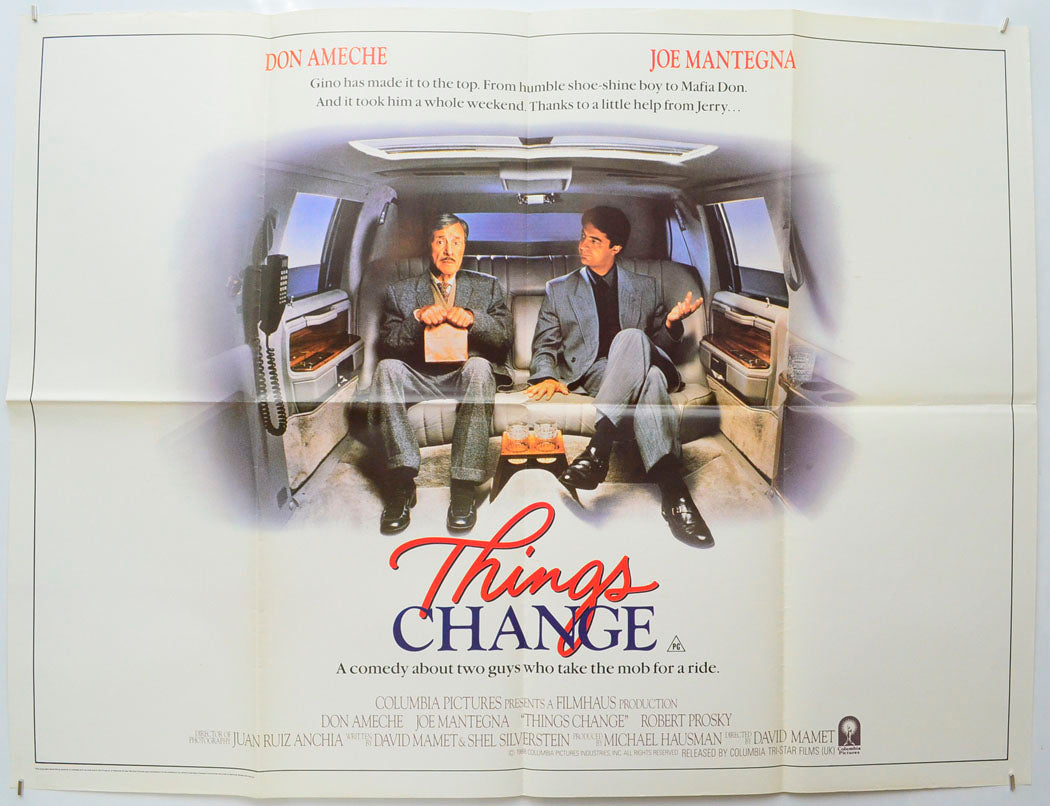 Things Change Original Quad Poster - Film Poster - Movie Poster