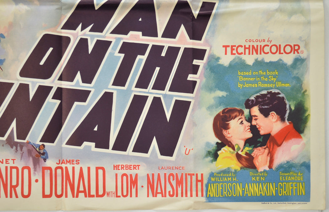 THIRD MAN ON THE MOUNTAIN (Bottom Right) Cinema Quad Movie Poster 