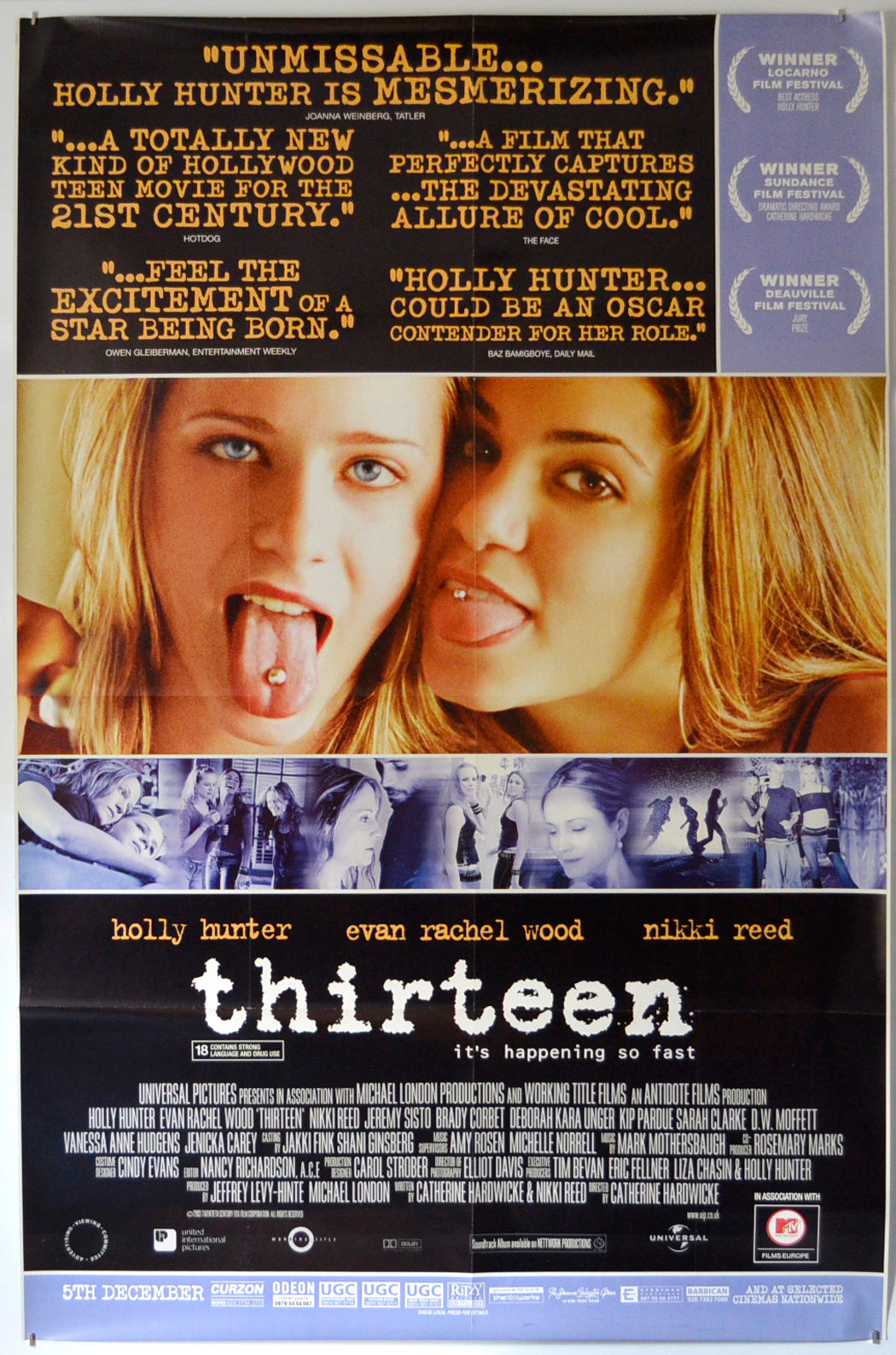 Thirteen  Original British 4 Sheet Poster  - Film Poster - Movie Poster