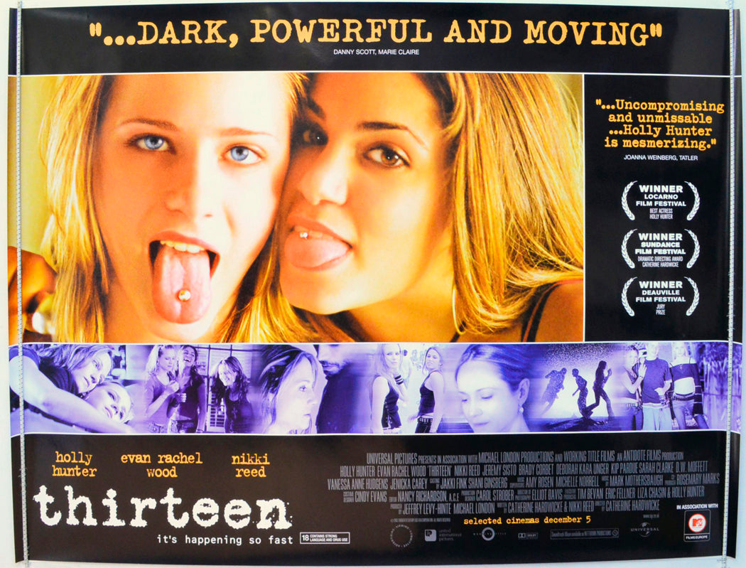 Thirteen Original British Quad Poster - Film Poster - Movie Poster 