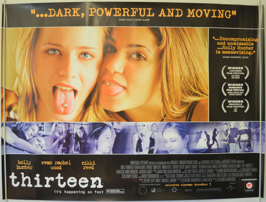 Thirteen   Original Quad Poster - Film Poster - Movie Poster 