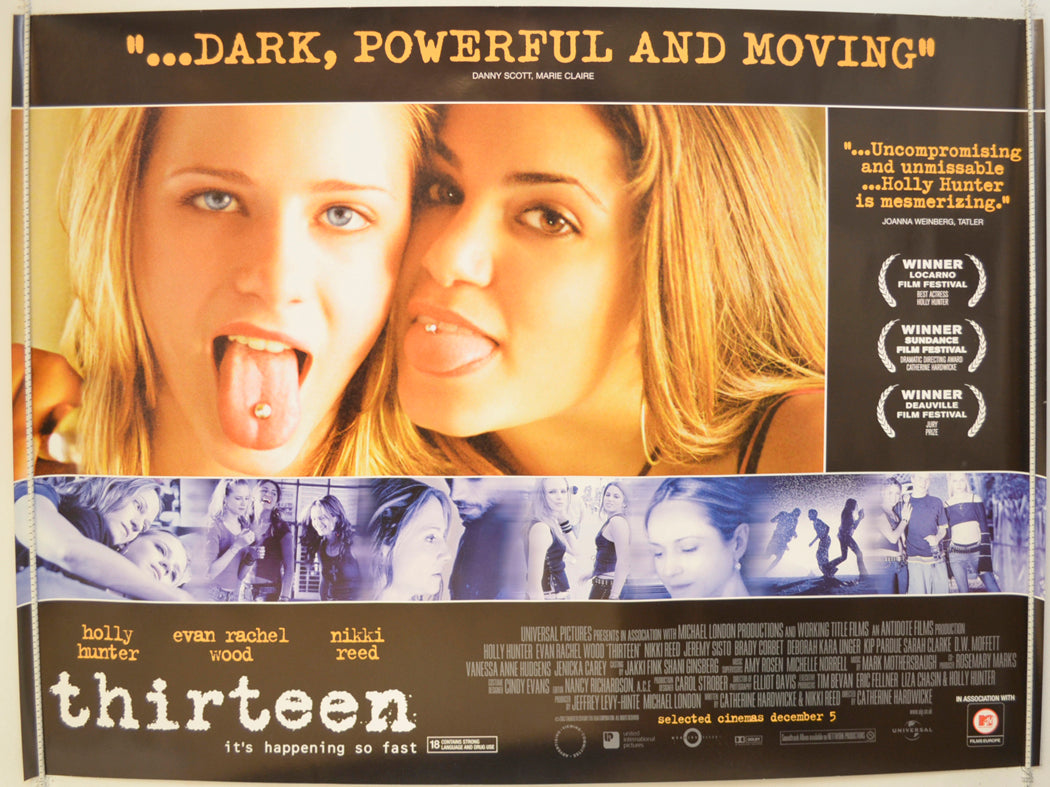 Thirteen  Original Quad Poster - Film Poster - Movie Poster