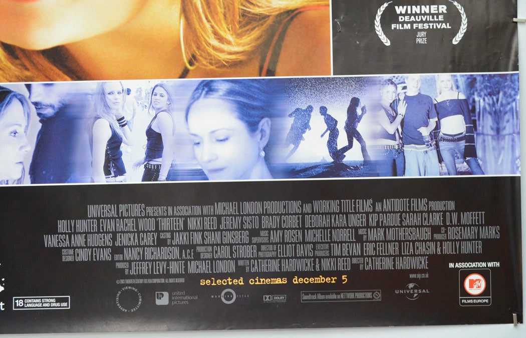 THIRTEEN (Bottom Right) Cinema Quad Movie Poster 