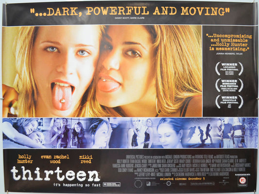 Thirteen Original Quad Poster - Film Poster - Movie Poster