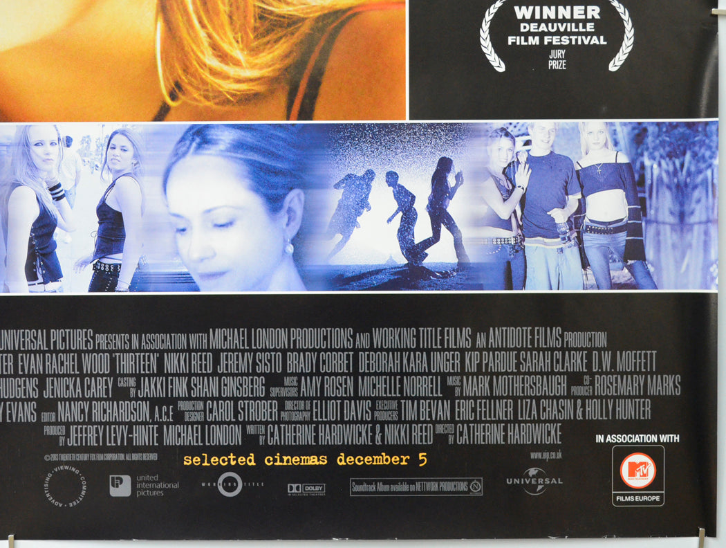 THIRTEEN (Bottom Right) Cinema Quad Movie Poster 