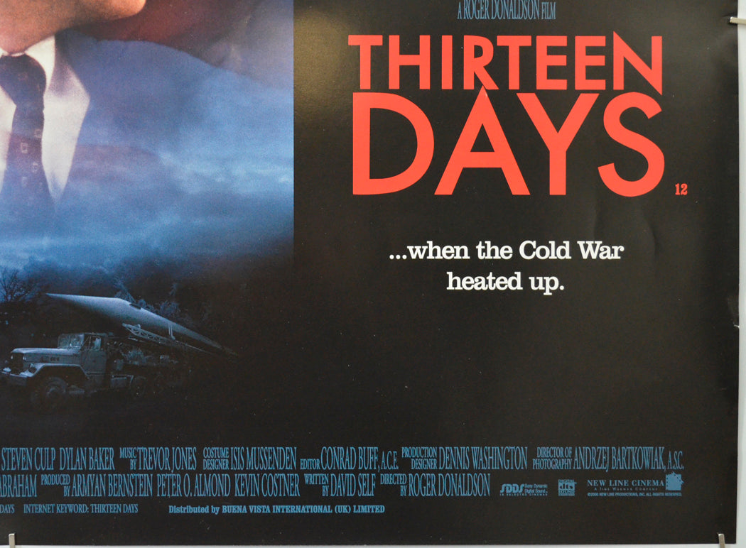 THIRTEEN DAYS (Bottom Right) Cinema Quad Movie Poster 