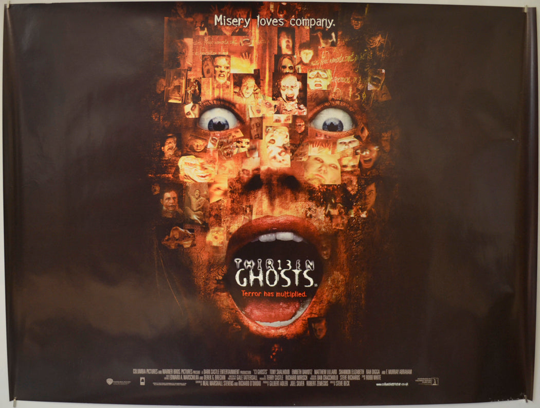 Thirteen Ghosts  Original Quad Poster - Film Poster - Movie Poster