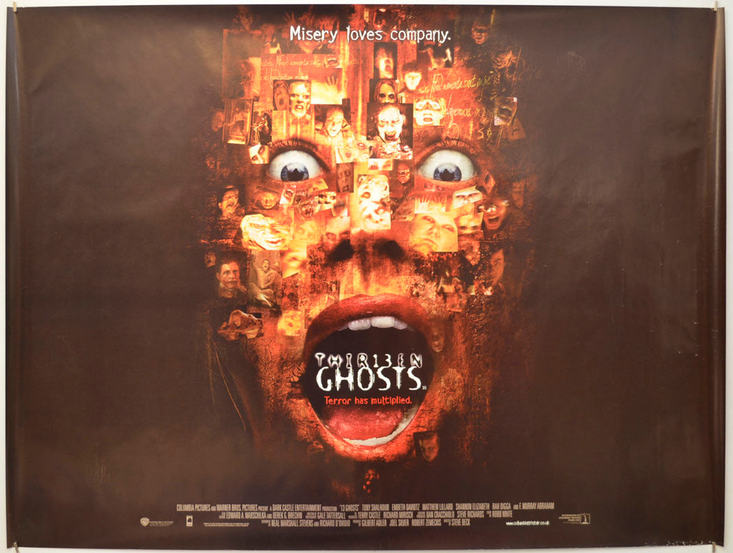 Thirteen Ghosts (a.k.a. Thirt13en Ghosts) Original Quad Poster - Film Poster - Movie Poster