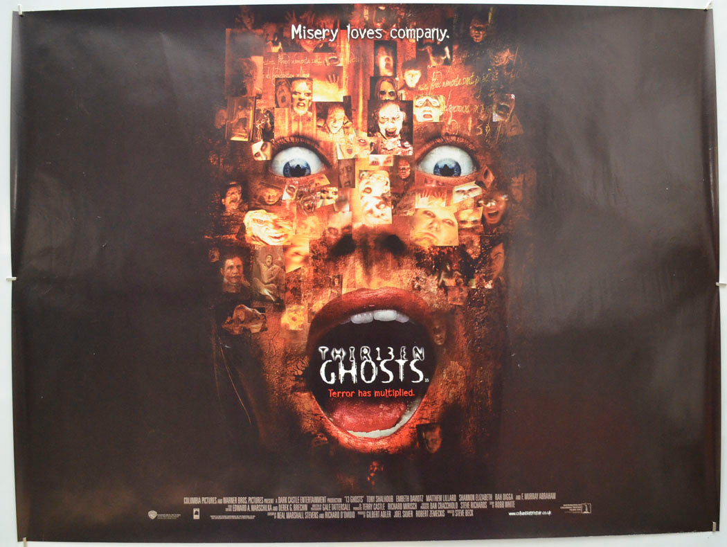 Thirteen Ghosts  (a.k.a. Thirt13en Ghosts) Original Quad Poster - Film Poster - Movie Poster