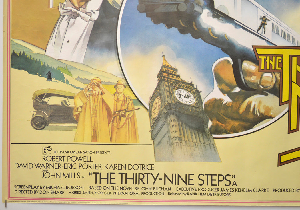 THIRTY NINE STEPS (Bottom Left) Cinema Quad Movie Poster 