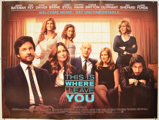 This Is Where I Leave You  Original Quad Poster - Film Poster - Movie Poster