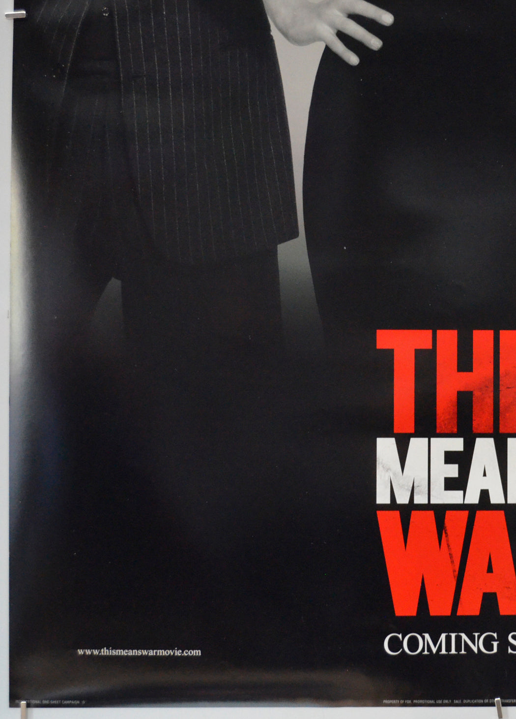 This Means War (Bottom Left) Cinema One Sheet Movie Poster 