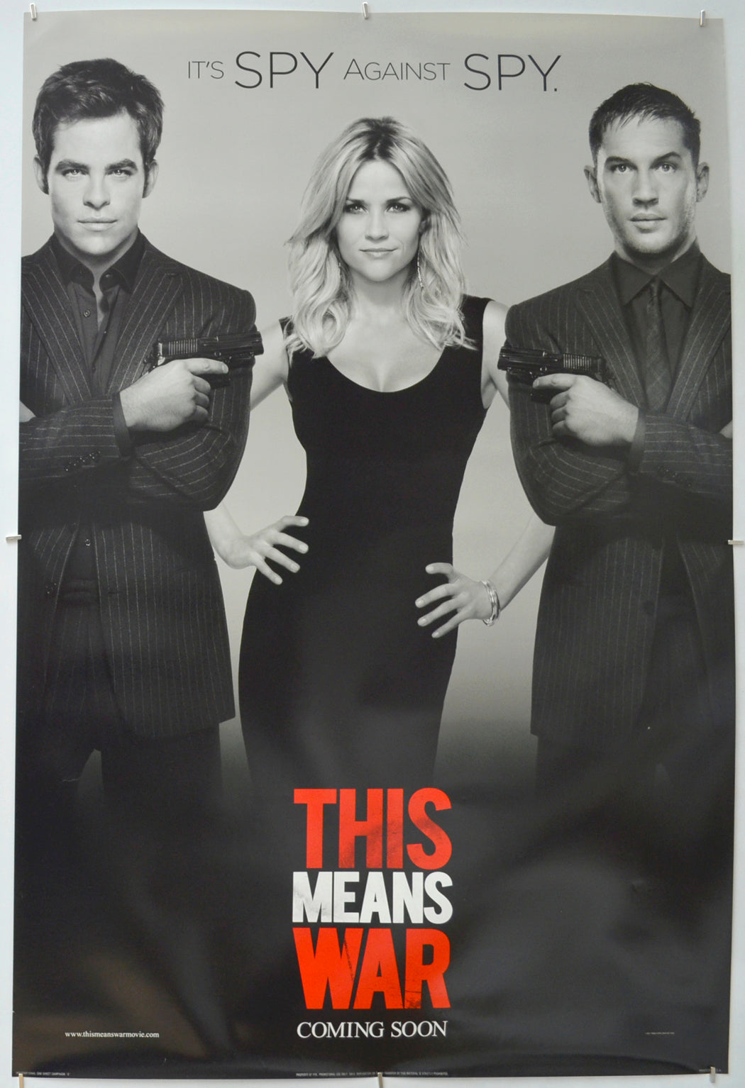 This Means War - Original One Sheet Poster - Film Poster - Movie Poster 