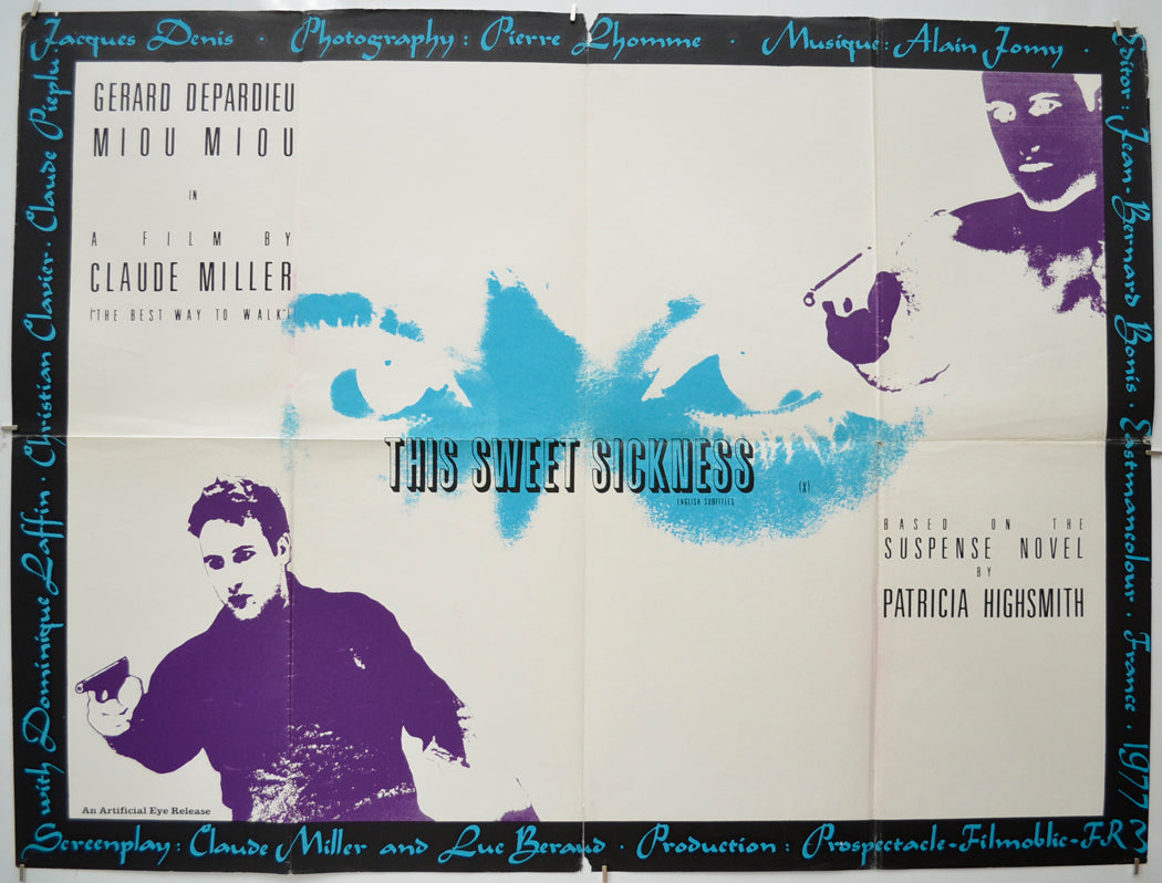 This Sweet Sickness (a.k.a. Dites-lui que je l'aime)  - Original Quad Poster - Film Poster - Movie Poster