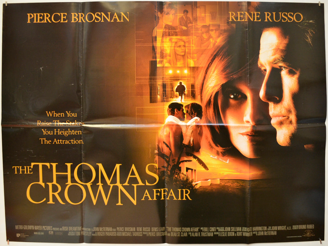 The Thomas Crown Affair Original Quad Poster - Film Poster - Movie Poster