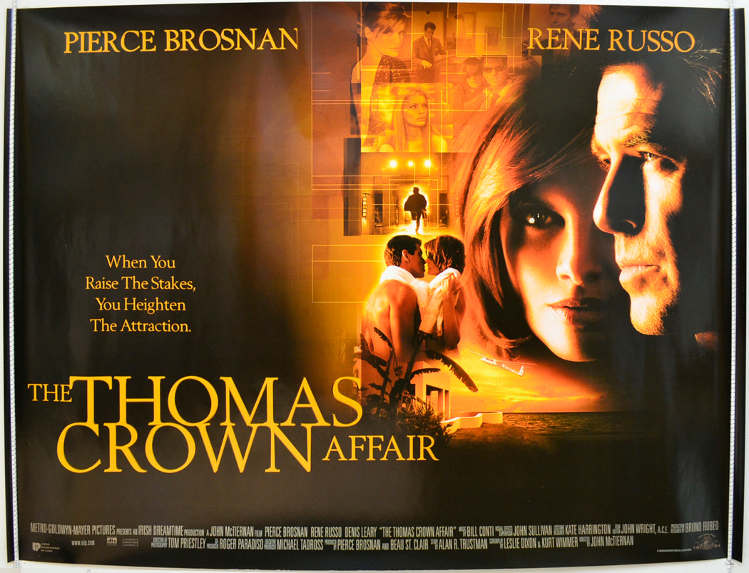 The Thomas Crown Affair Original Quad Poster - Film Poster - Movie Poster  