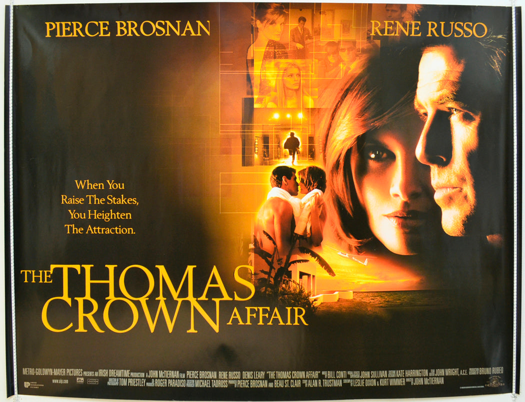 The Thomas Crown Affair Original Quad Poster - Film Poster - Movie Poster  