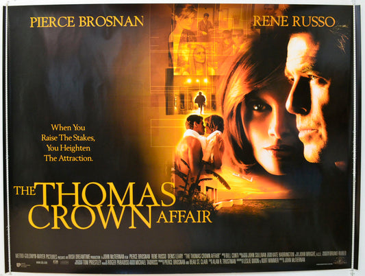 The Thomas Crown Affair  Original British Quad Poster - Film Poster - Movie Poster