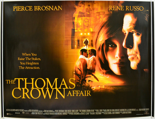 The Thomas Crown Affair Original Quad Poster - Film Poster - Movie Poster  