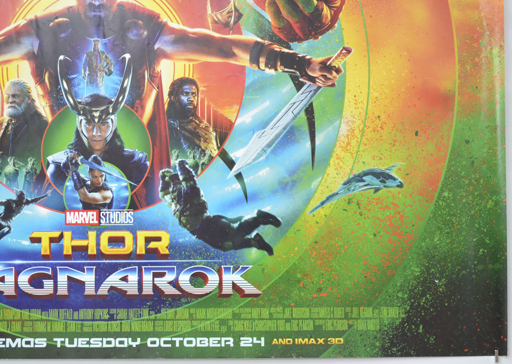 THOR RAGNAROK (Bottom Right) Cinema Quad Movie Poster 