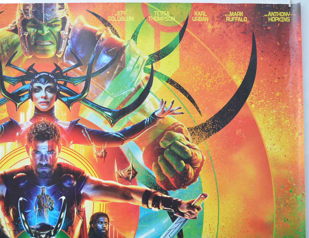 THOR RAGNAROK (Top Right) Cinema Quad Movie Poster 