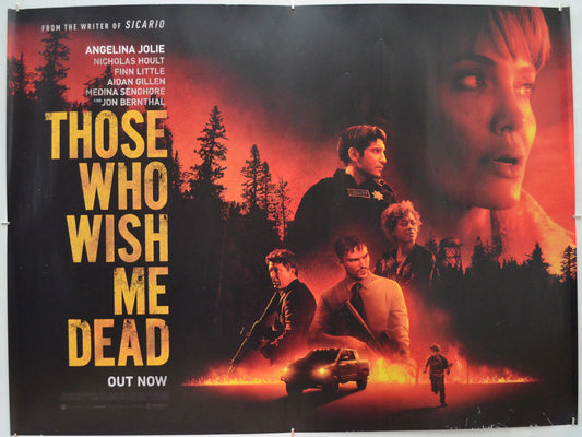 Those Who Wish Me Dead (Teaser / Advance Version) Original Quad Poster - Film Poster - Movie Poster