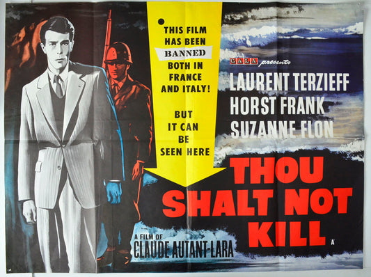 Thou Shalt Not Kill  (a.k.a. Tu ne tueras point)  (a.k.a. L'objecteur )   Original British Quad Poster - Movie Poster