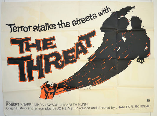 The Threat  Original British Quad Poster - Film Poster - Movie Poster 