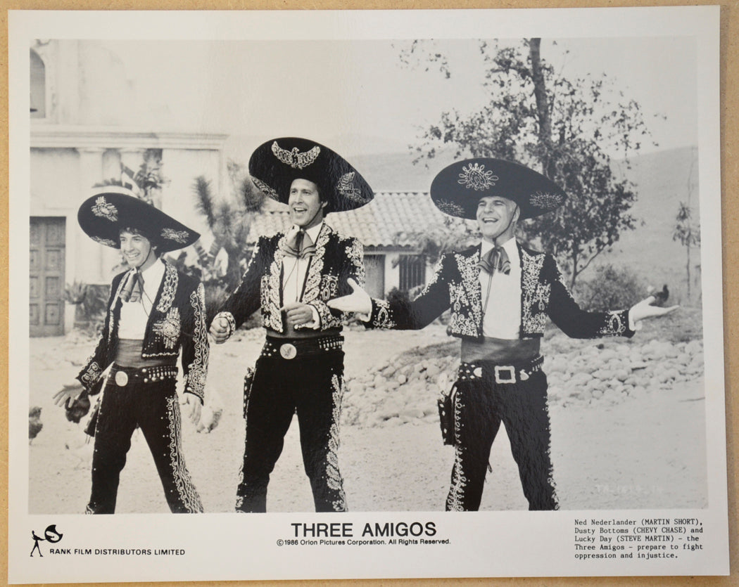 THREE AMIGOS (Still 5) Cinema Black and White Press Stills 