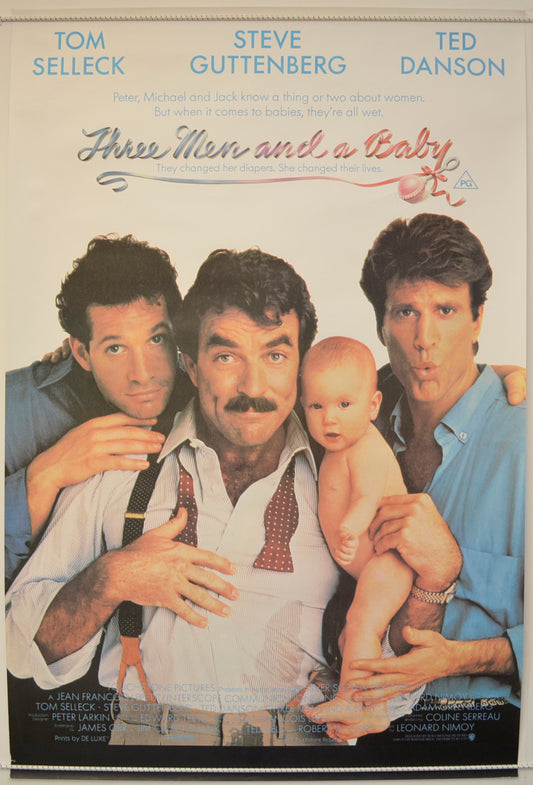 Three Men And A Baby  (a.k.a. 3 Men and A Baby)   Original One Sheet Poster - Film Poster - Movie Poster  