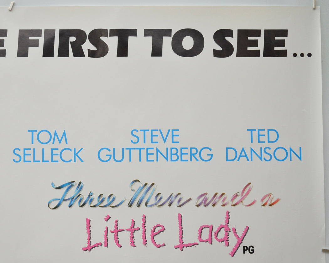 THREE MEN AND A LITTLE LADY (Top Right) Cinema Quad Movie Poster 