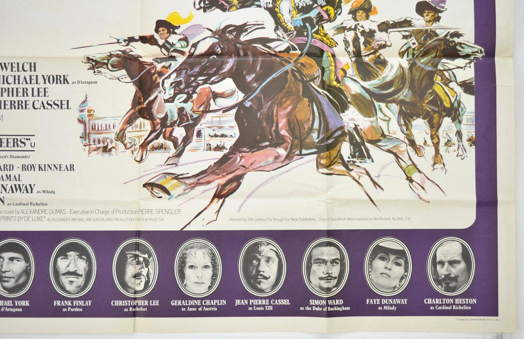 THE THREE MUSKETEERS (Bottom Right) Cinema Quad Movie Poster 