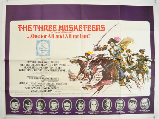 The Three Musketeers  Original Quad Poster - Film Poster - Movie Poster