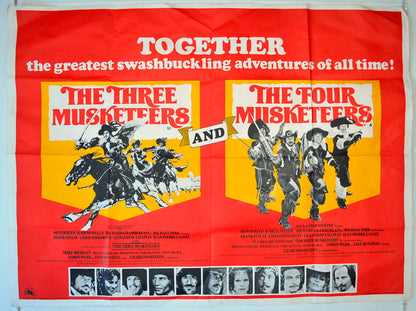 The Three Musketeers / The Four Musketeers  (Double Bill)   Original British Quad Poster - Movie Poster