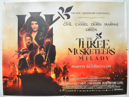 The Three Musketeers: Milady Original Quad Poster - Film Poster - Movie Poster 