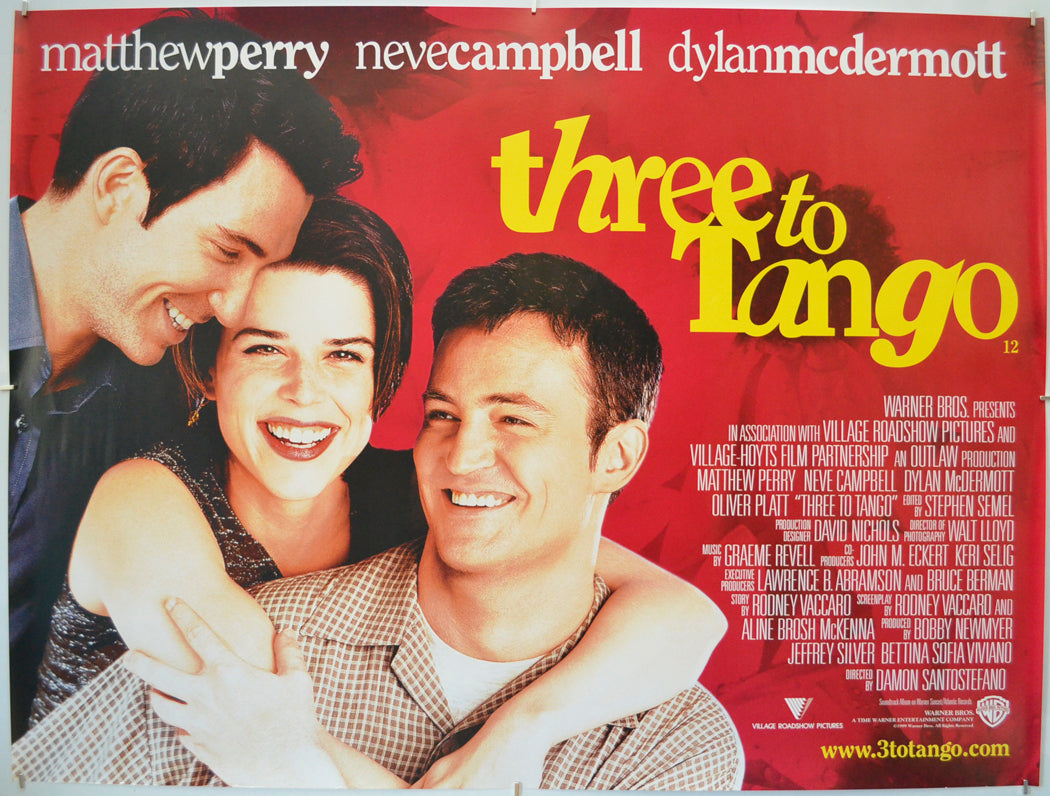 Three To Tango - Original Quad Poster - Film Poster - Movie Poster