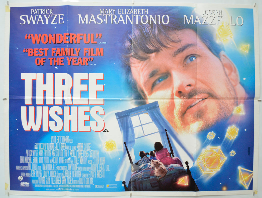 Three Wishes  <h2>Original Quad Poster - Film Poster - Movie Poster