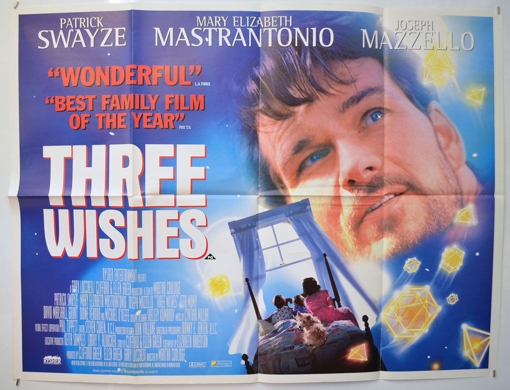 Three Wishes  Original Quad Poster - Film Poster - Movie Poster