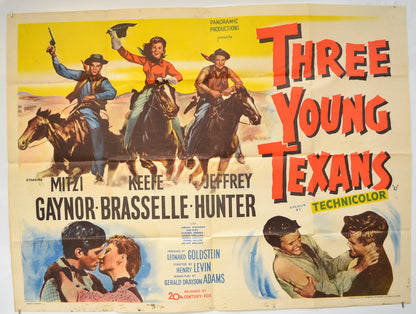 Three Young Texans  Original Quad Poster - Film Poster - Movie Poster